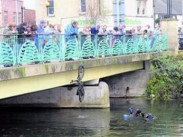 Bicycle recovery from the river Avon